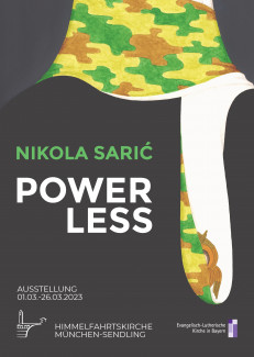 Plakat powerless Nicola Saric
